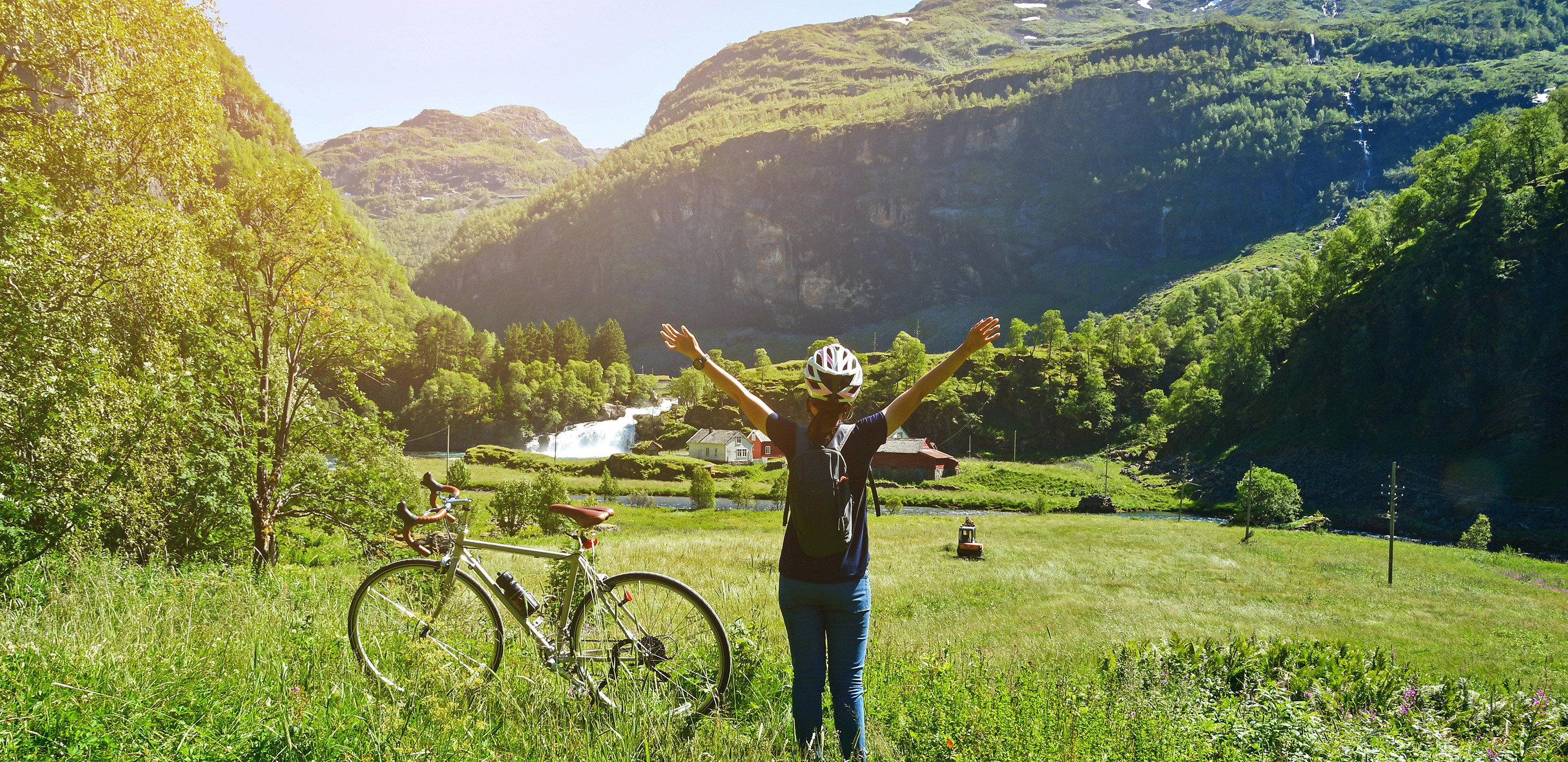 Fahrrad bei Flam Fahrradfahrt bei Flam