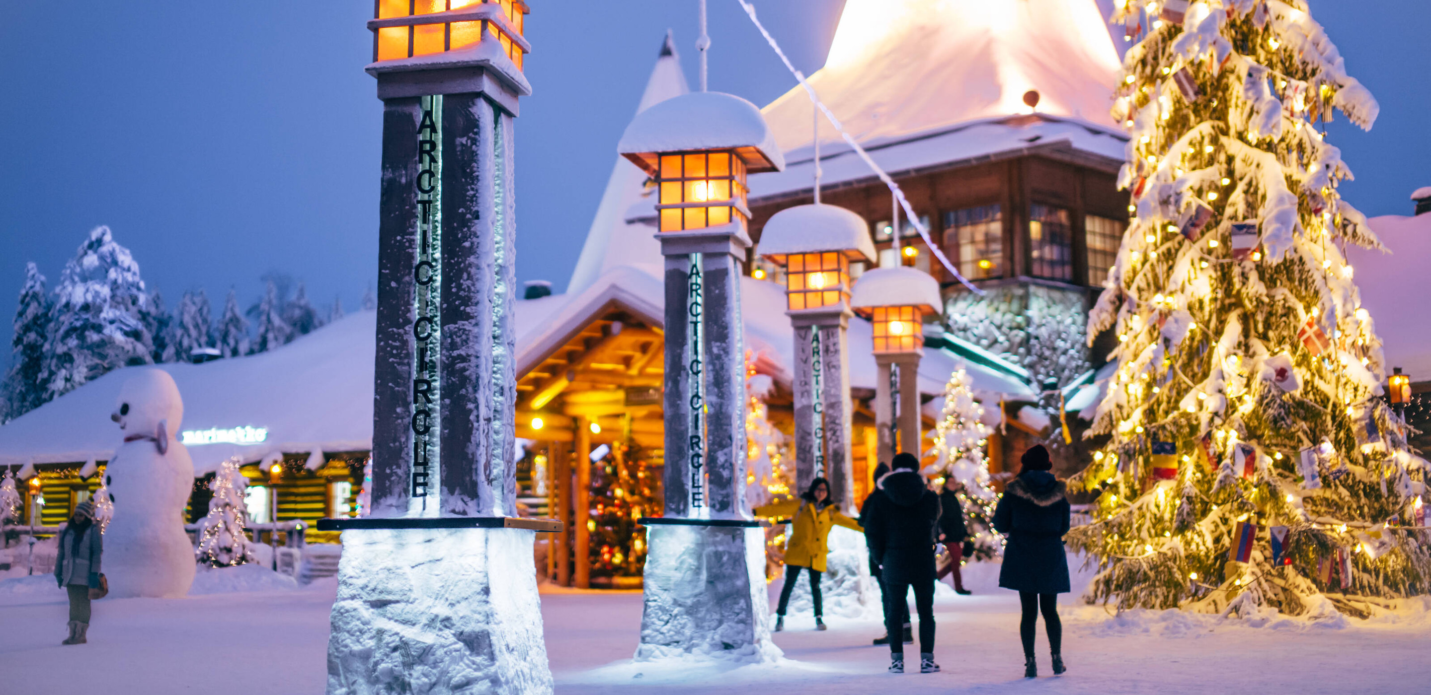 Polarkreis Grenze Santa Claus Village Rovaniemi