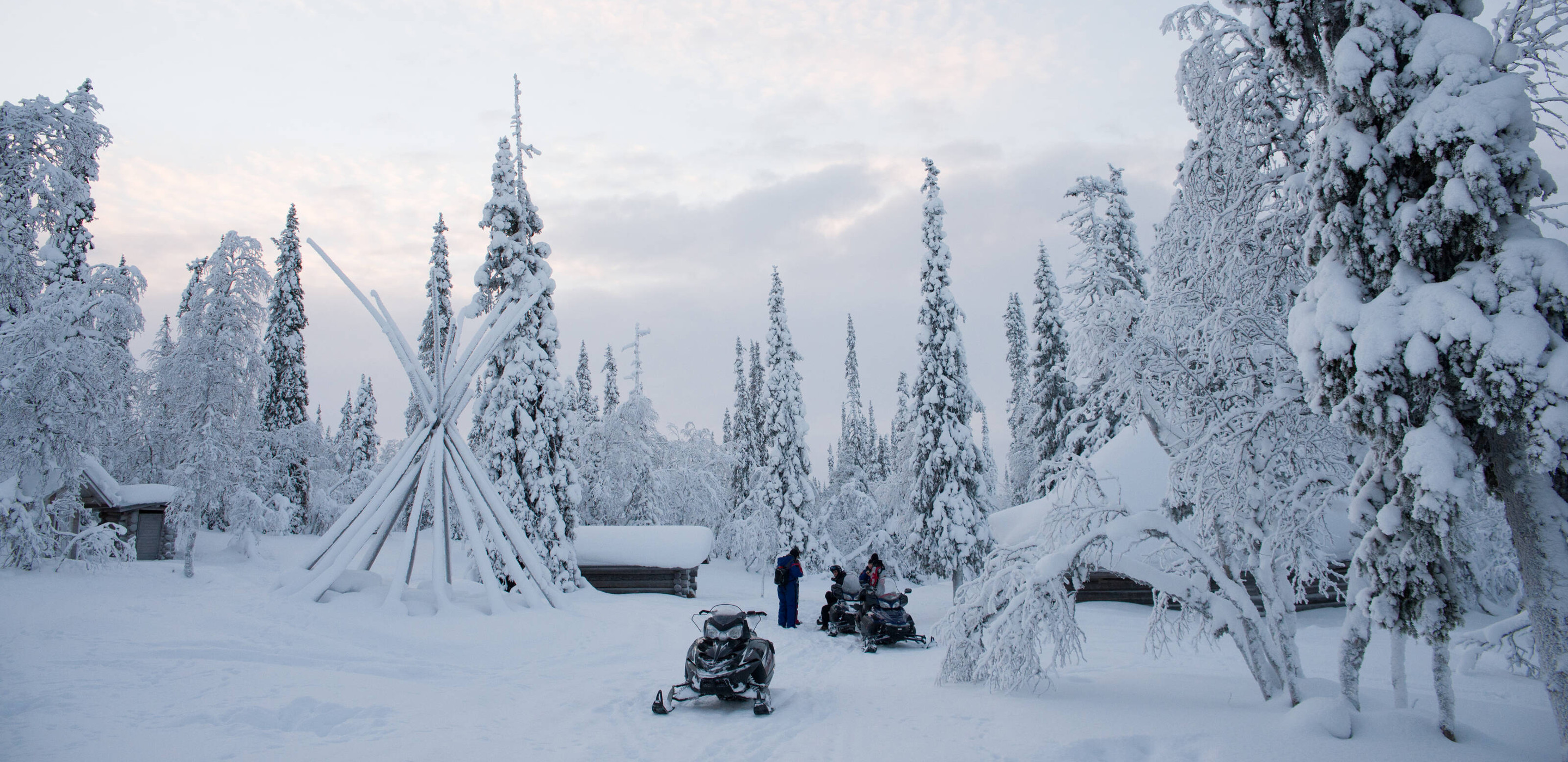 Saariselkä Motorschlitten