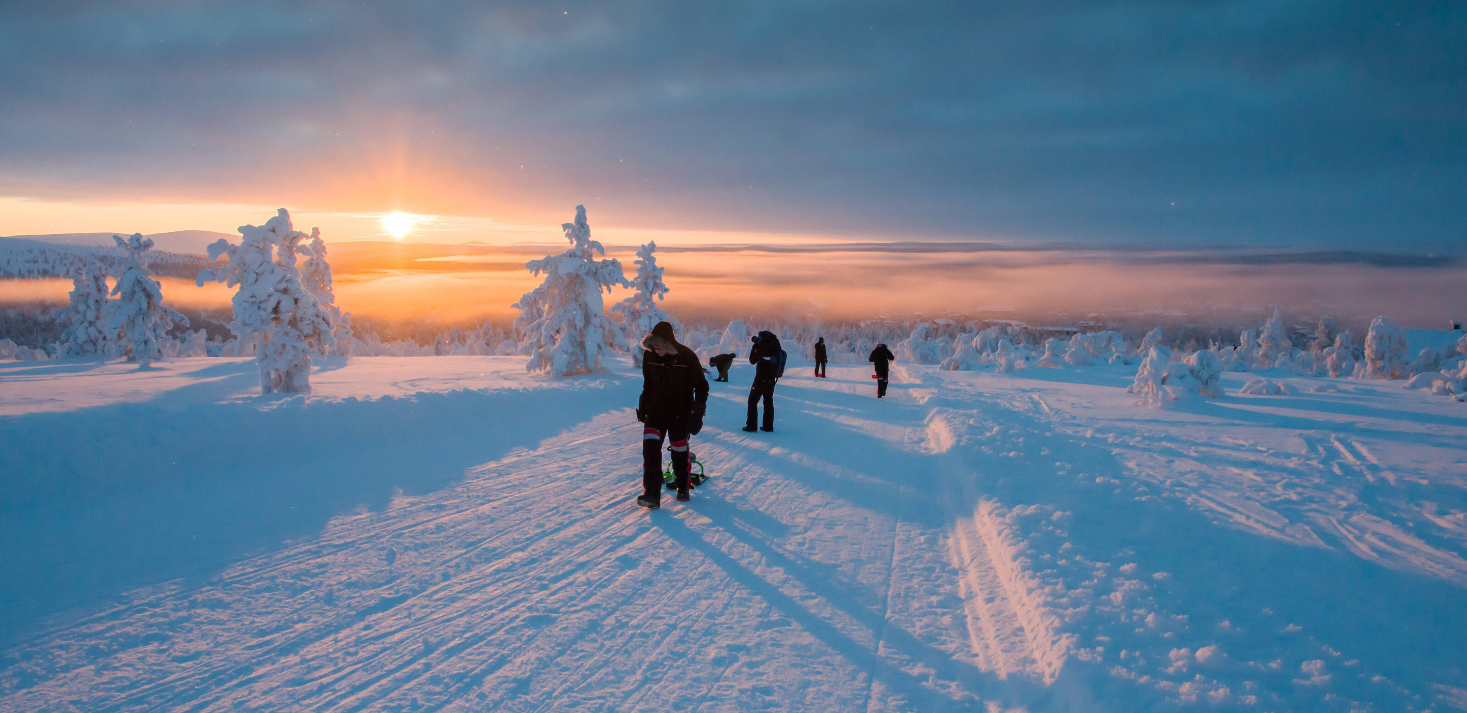 Saariselkä Pulkkamaessa 